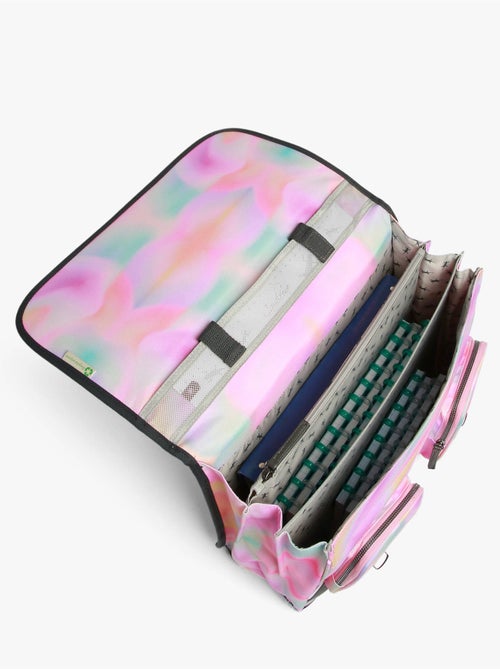 Cartable scolaire 41cm Caméléon Vintage Fantasy avec 3 compartiments - CM1/CM2 - Kiabi