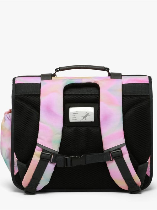 Cartable scolaire 41cm Caméléon Vintage Fantasy avec 3 compartiments - CM1/CM2 - Kiabi