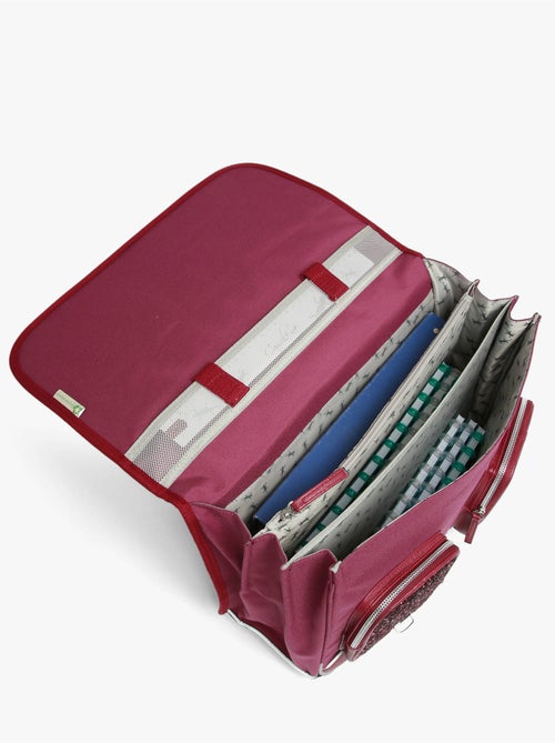 Cartable scolaire 41cm Caméléon Vintage Fantasy avec 3 compartiments - CM1/CM2 - Kiabi