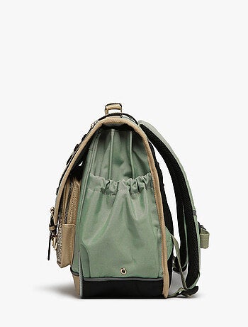 Cartable scolaire 41cm Caméléon Vintage Fantasy avec 3 compartiments - CM1/CM2