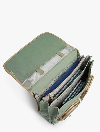 Cartable scolaire 41cm Caméléon Vintage Fantasy avec 3 compartiments - CM1/CM2