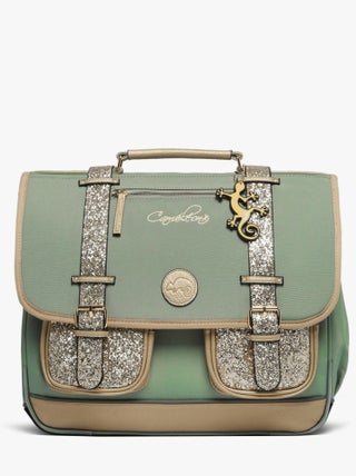 Cartable scolaire 41cm Caméléon Vintage Fantasy avec 3 compartiments - CM1/CM2