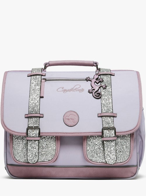 Cartable scolaire 41cm Caméléon Vintage Fantasy avec 3 compartiments - CM1/CM2 - Kiabi