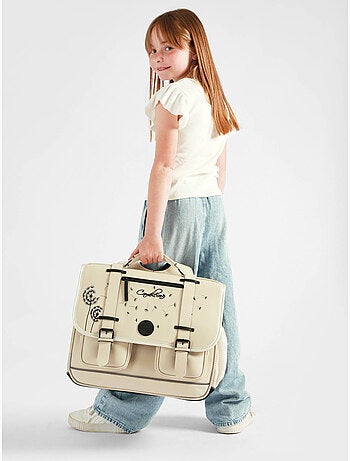 Cartable scolaire 41cm Caméléon Vintage North avec 3 compartiments - CM1/CM2