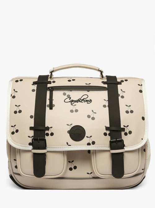 Cartable scolaire 41cm Caméléon Vintage North avec 3 compartiments - CM1/CM2 - Kiabi