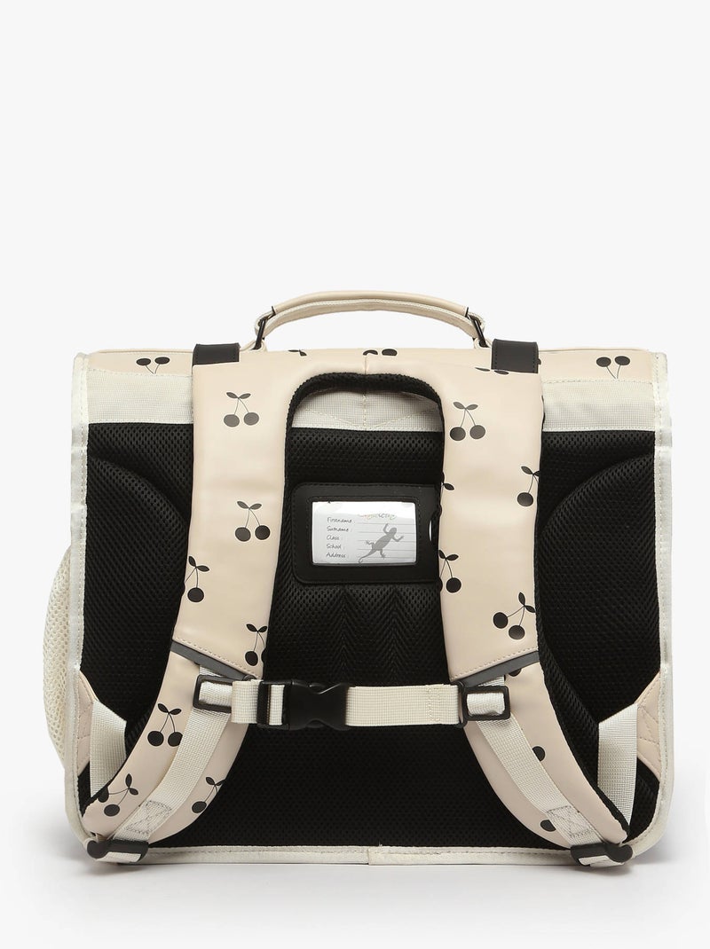 Cartable scolaire 41cm Caméléon Vintage North avec 3 compartiments - CM1/CM2 Beige/Noir - Kiabi