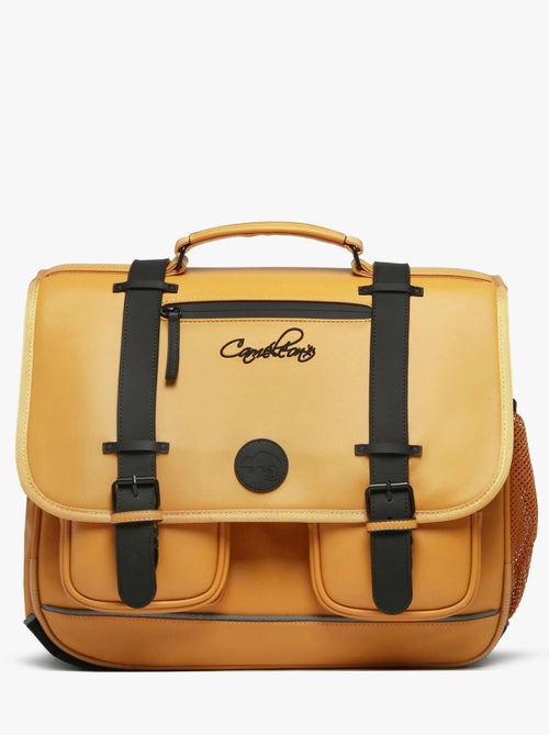 Cartable scolaire 41cm Caméléon Vintage North avec 3 compartiments - CM1/CM2 - Kiabi