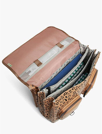 Cartable scolaire 41cm Caméléon Vintage North avec 3 compartiments - CM1/CM2