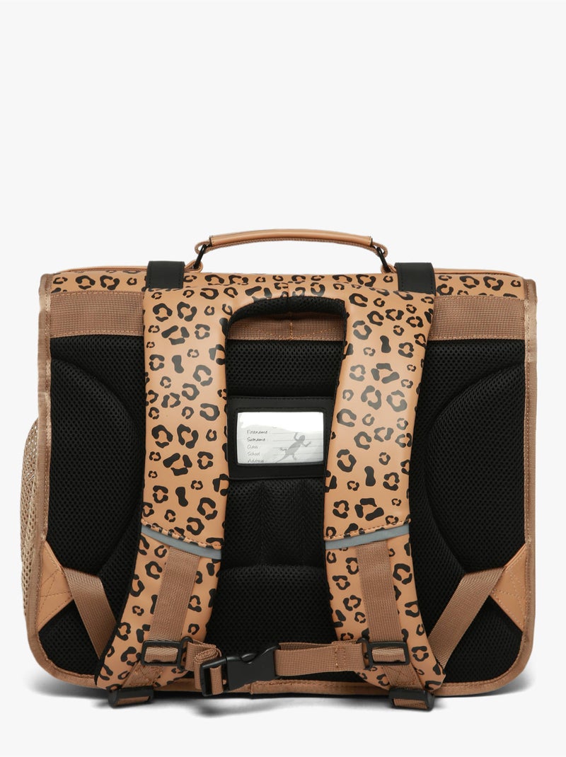 Cartable scolaire 41cm Caméléon Vintage North avec 3 compartiments - CM1/CM2 Marron tabac - Kiabi