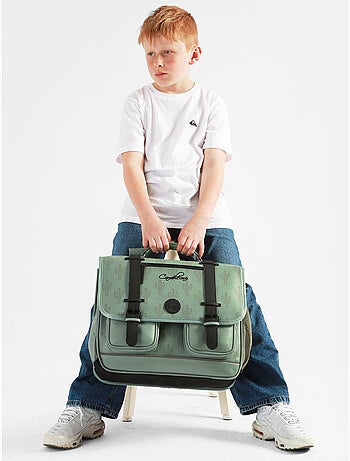 Cartable scolaire 41cm Caméléon Vintage North avec 3 compartiments - CM1/CM2