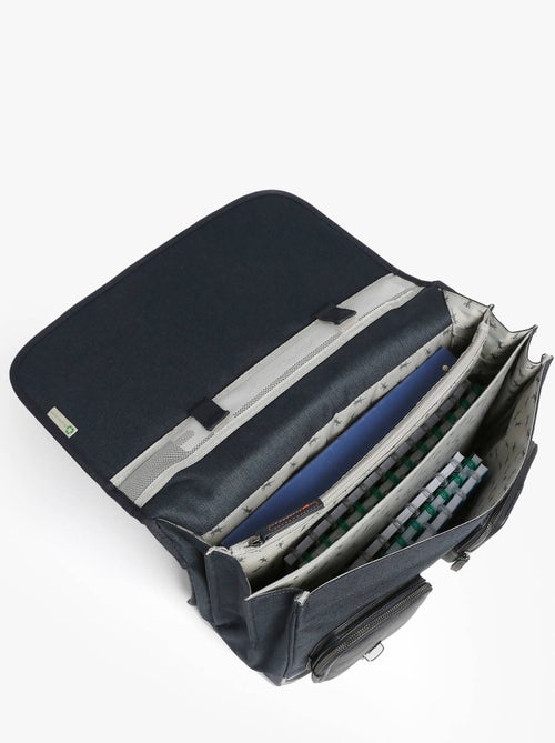 Cartable scolaire 41cm Caméléon Vintage Urban avec 3 compartiments - CM1/CM2 - Kiabi