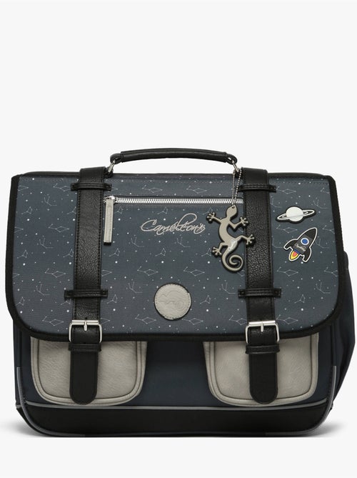 Cartable scolaire 41cm Caméléon Vintage Urban avec 3 compartiments - CM1/CM2 - Kiabi