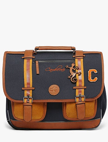 Cartable scolaire 41cm Caméléon Vintage Urban avec 3 compartiments - CM1/CM2