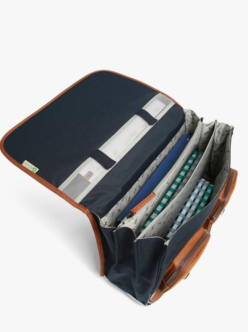 Cartable scolaire 41cm Caméléon Vintage Urban avec 3 compartiments - CM1/CM2 - Kiabi