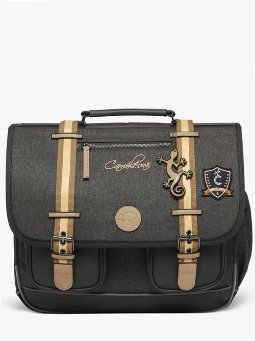 Cartable scolaire 41cm Caméléon Vintage Urban avec 3 compartiments - CM1/CM2 - Kiabi