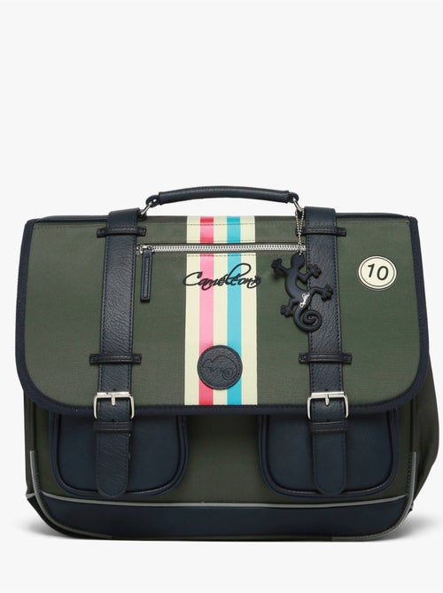 Cartable scolaire 41cm Caméléon Vintage Urban avec 3 compartiments - CM1/CM2 - Kiabi