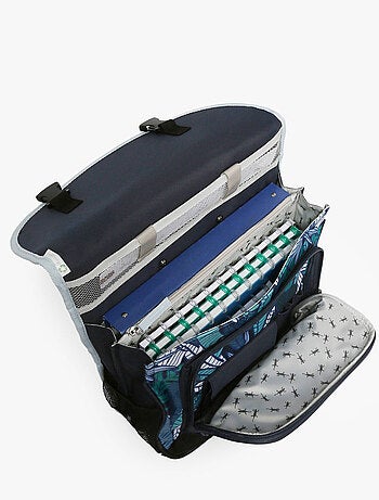 Cartable scolaire à roulettes 38 cm Ligne Basic Caméléon. Intérieur 2 compartiments - CP/CE1/CE2