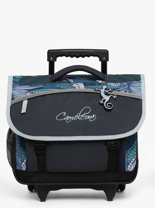 Cartable scolaire à roulettes 38 cm Ligne Basic Caméléon. Intérieur 2 compartiments - CP/CE1/CE2 - Kiabi
