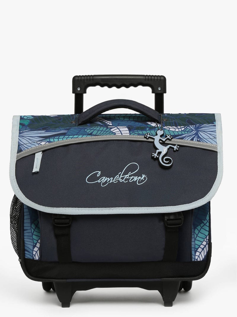 Cartable scolaire à roulettes 38 cm Ligne Basic Caméléon. Intérieur 2 compartiments - CP/CE1/CE2 Noir Bleu marine Noir - Kiabi