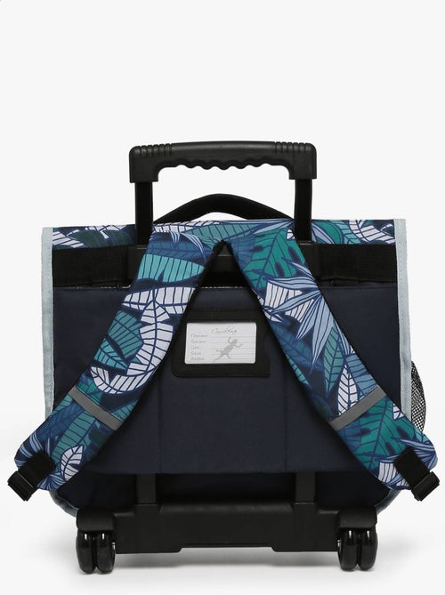 Cartable scolaire à roulettes 38 cm Ligne Basic Caméléon. Intérieur 2 compartiments - CP/CE1/CE2 - Kiabi