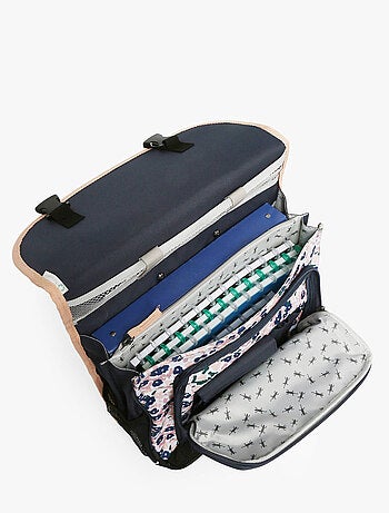 Cartable scolaire à roulettes 38 cm Ligne Basic Caméléon. Intérieur 2 compartiments - CP/CE1/CE2
