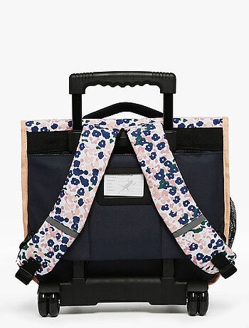 Cartable scolaire à roulettes 38 cm Ligne Basic Caméléon. Intérieur 2 compartiments - CP/CE1/CE2