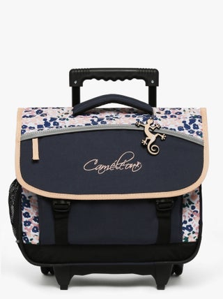 Cartable scolaire à roulettes 38 cm Ligne Basic Caméléon. Intérieur 2 compartiments - CP/CE1/CE2