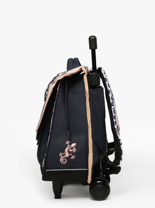 Cartable scolaire à roulettes 38 cm Ligne Basic Caméléon. Intérieur 2 compartiments - CP/CE1/CE2 - Kiabi