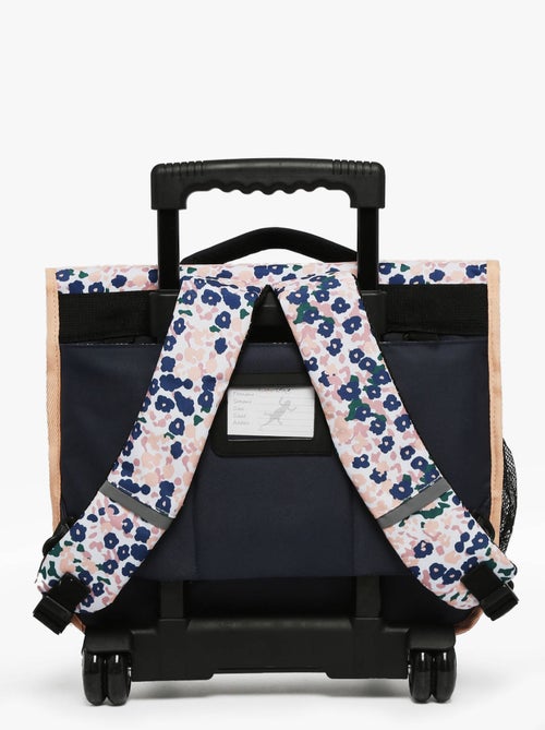 Cartable scolaire à roulettes 38 cm Ligne Basic Caméléon. Intérieur 2 compartiments - CP/CE1/CE2 - Kiabi