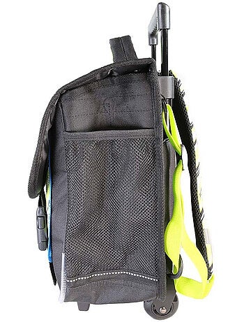 Cartable scolaire à roulettes garçon 38 cm 2 compartiments BEYBLADE X noir vert