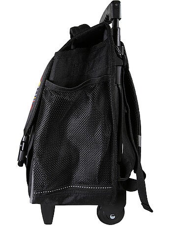 Cartable scolaire à roulettes garçon Fast & Furious 38 cm noir 2 compartiments