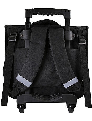 Cartable scolaire à roulettes garçon Fast & Furious 38 cm noir 2 compartiments