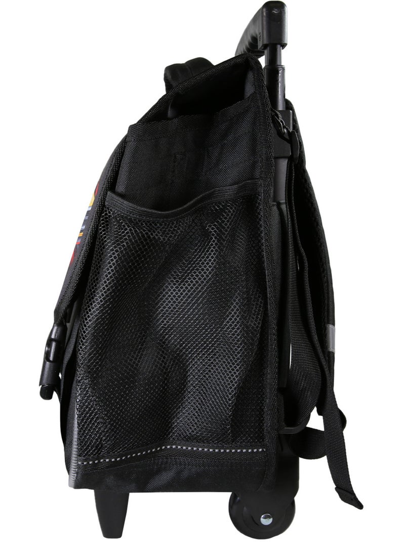 Cartable scolaire à roulettes garçon Fast & Furious 38 cm noir 2 compartiments Multicolore - Kiabi