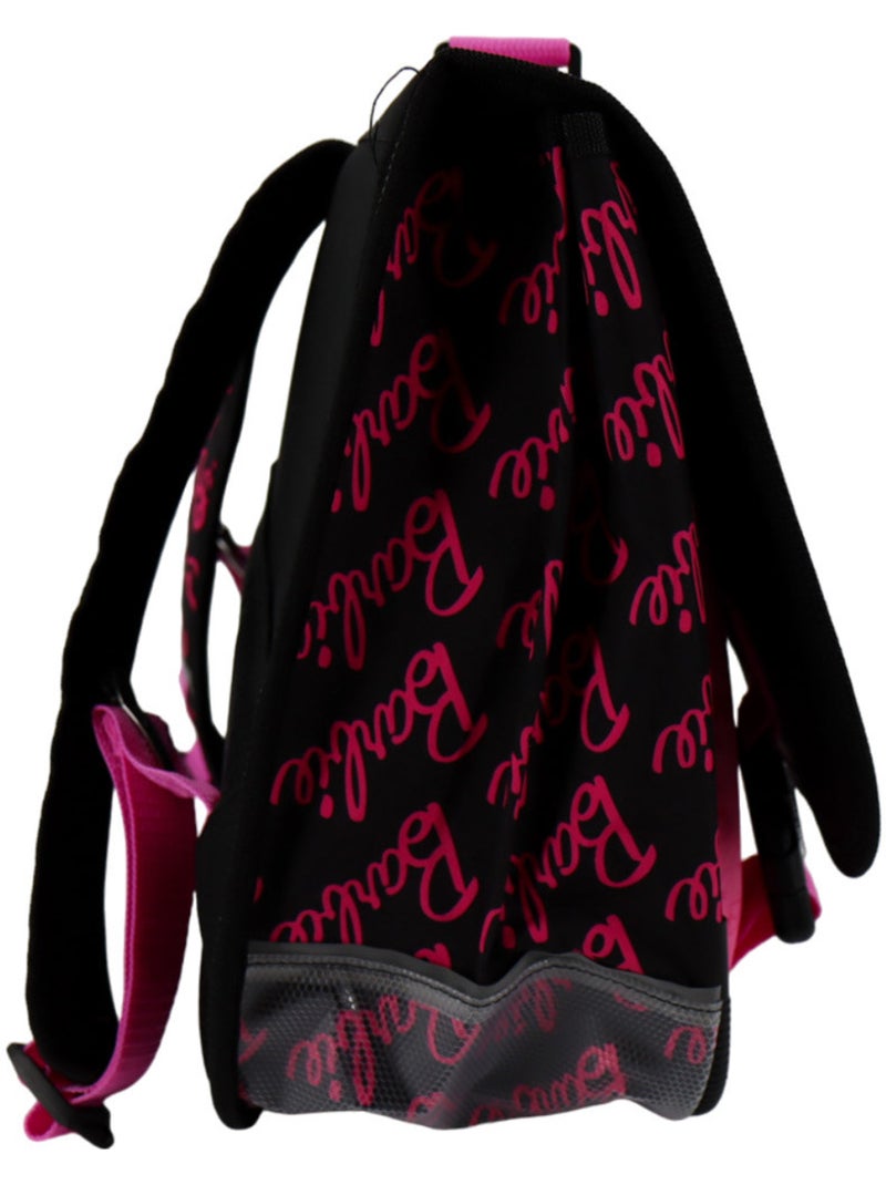 Cartable scolaire Barbie en textile avec imprimés Style Icon Noir Rose clair - Kiabi