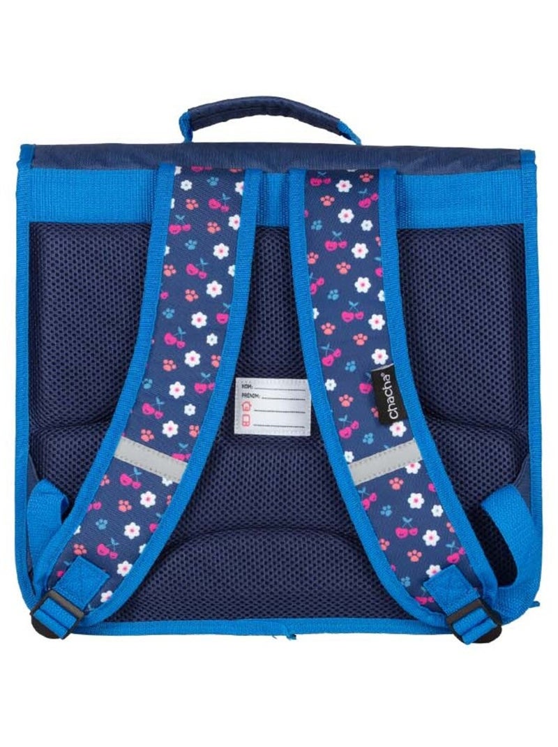 Cartable scolaire fille 36 cm 1 compartiment CHACHA bleu Bleu - Kiabi
