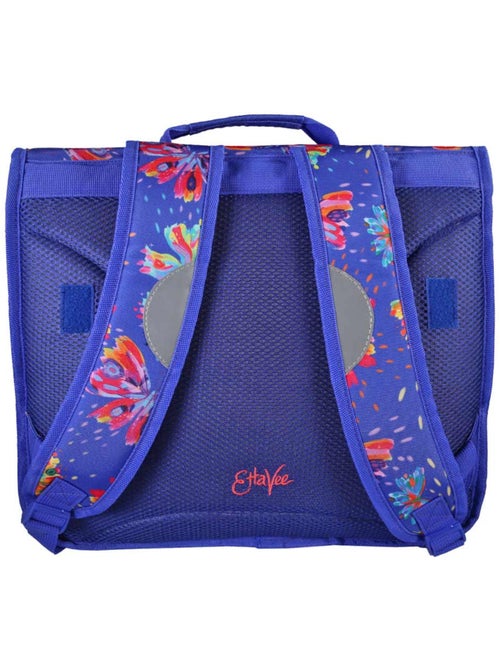 Cartable scolaire fille 38 cm 2 compartiments ETTAVEE Fly With Me bleu violet papillon - Kiabi Cartable scolaire fille 38 cm 2 compartiments ETTAVEE Fly With Me bleu violet papillon - Kiabi