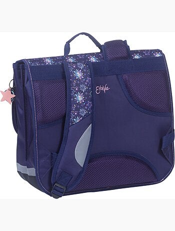 Cartable scolaire fille 38 cm 2 compartiments ETTAVEE Moon bleu nuit
