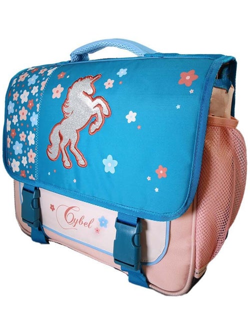 Cartable scolaire fille Cybel Licorne 38 cm bleu et rose 2 compartiments - Kiabi Cartable scolaire fille Cybel Licorne 38 cm bleu et rose 2 compartiments - Kiabi