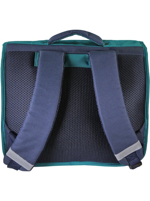 Cartable scolaire fille Lili Lou 38 cm beige et bleu 2 compartiments - Kiabi Cartable scolaire fille Lili Lou 38 cm beige et bleu 2 compartiments - Kiabi