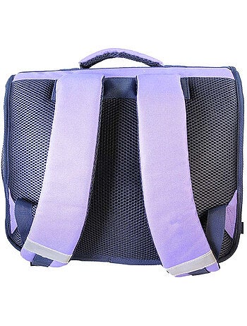 Cartable scolaire fille Lili Lou 38 cm violet 2 compartiments
