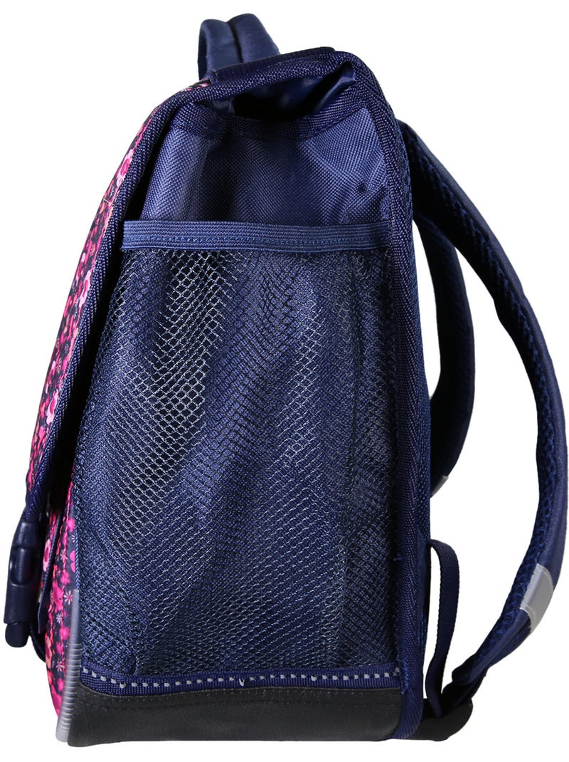 Cartable scolaire fille Miniseri 38 cm violet 2 compartiments Bleu marine - Kiabi