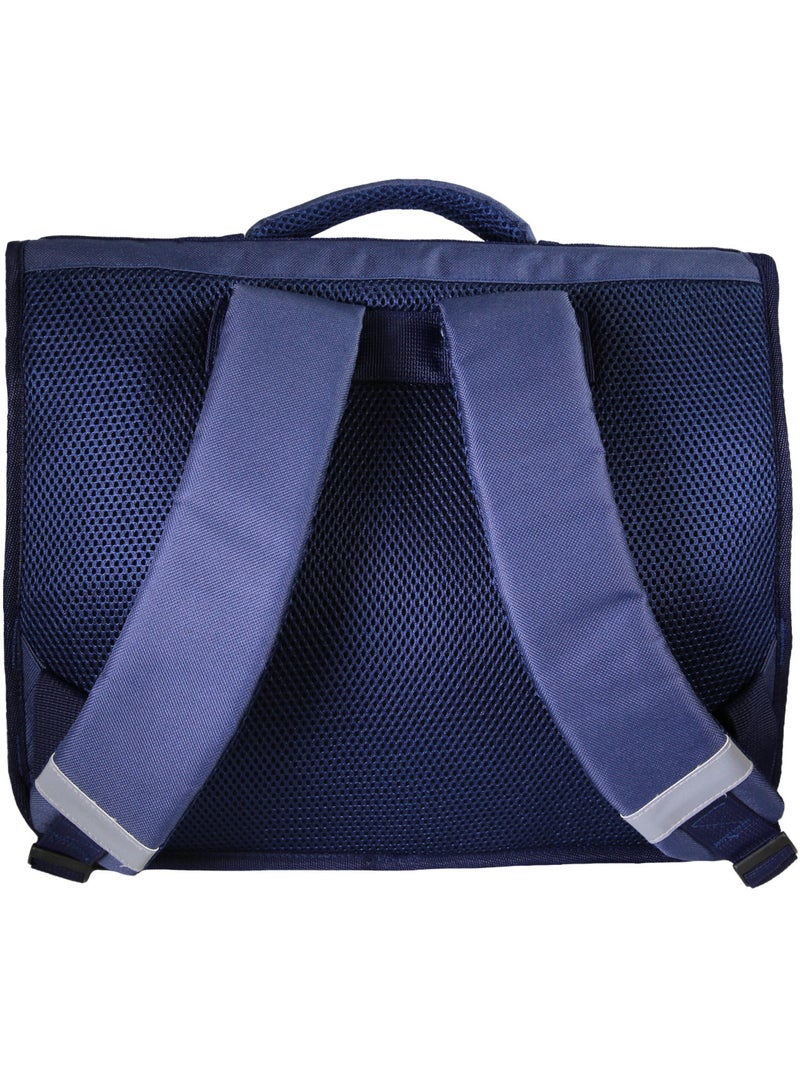 Cartable scolaire fille Miniseri 38 cm violet 2 compartiments Bleu marine - Kiabi