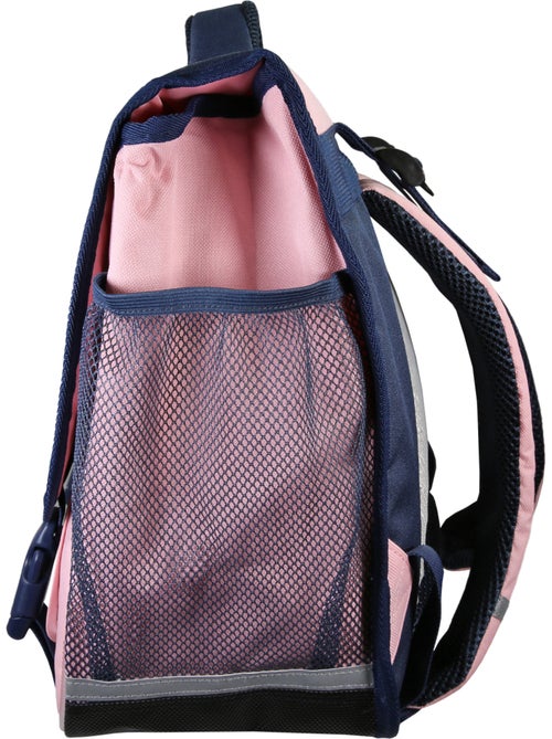 Cartable scolaire fille Phileas Cygne 38 cm – 2 compartiments – Bleu et rose - Kiabi