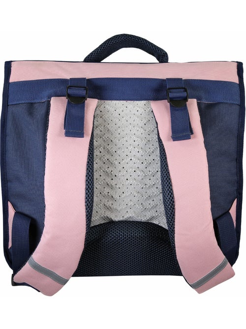 Cartable scolaire fille Phileas Cygne 38 cm – 2 compartiments – Bleu et rose - Kiabi