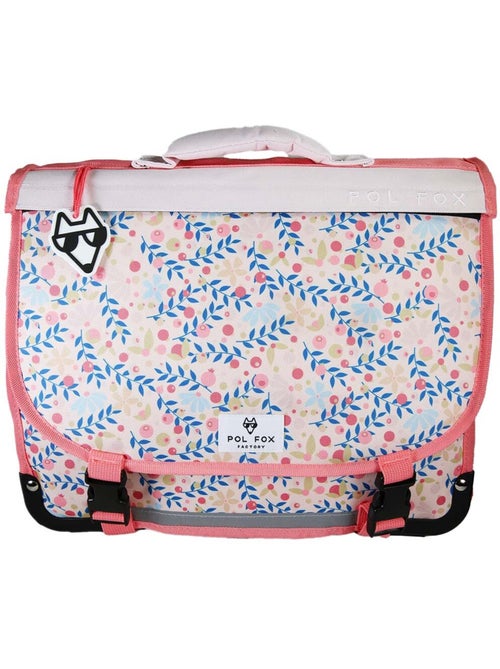 Cartable scolaire fille POL FOX HAPPY BLUSH 38 cm réversible 2 compartiments rose motif fleur - Kiabi Cartable scolaire fille POL FOX HAPPY BLUSH 38 cm réversible 2 compartiments rose motif fleur - Kiabi