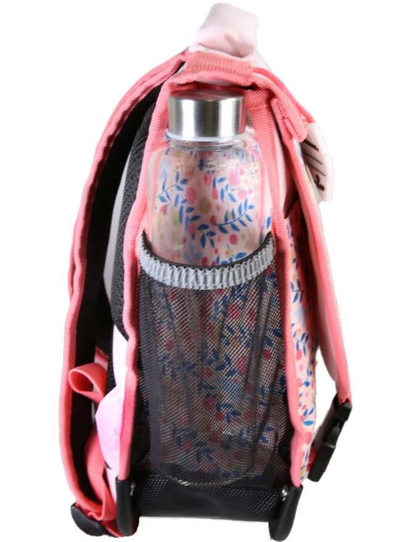 Cartable scolaire fille POL FOX HAPPY BLUSH 38 cm réversible 2 compartiments rose motif fleur Multicolore - Kiabi