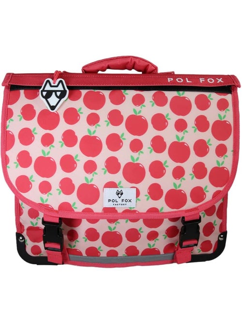 Cartable scolaire fille POL FOX POMPOM 38 cm réversible 2 compartiments rose et rouge motif pomme - Kiabi Cartable scolaire fille POL FOX POMPOM 38 cm réversible 2 compartiments rose et rouge motif pomme - Kiabi