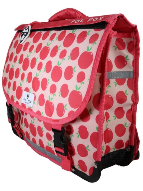 Cartable scolaire fille POL FOX POMPOM 38 cm réversible 2 compartiments rose et rouge motif pomme - Kiabi Cartable scolaire fille POL FOX POMPOM 38 cm réversible 2 compartiments rose et rouge motif pomme - Kiabi