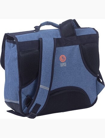 Cartable scolaire garçon 38 cm 2 compartiments CAMPS bleu