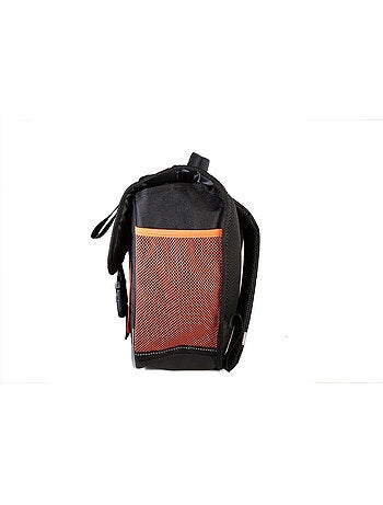 Cartable scolaire garçon 38 cm 2 compartiments NBA noir orange